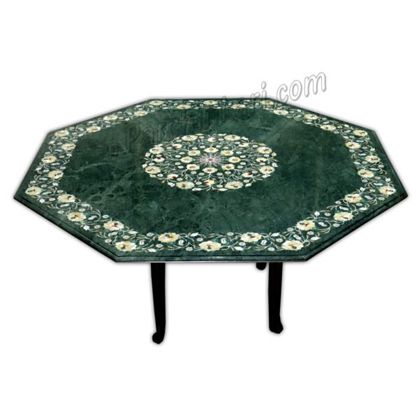 Stone Table Top with Inlay Art