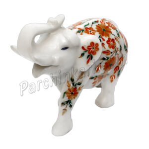 Indian Handmade Inlay Art Elephant Figure