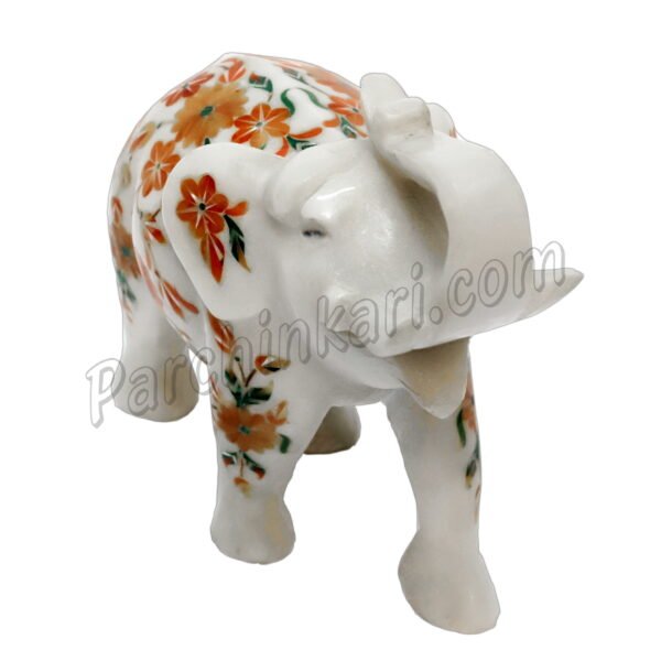 Indian Handmade Inlay Art Elephant Figure