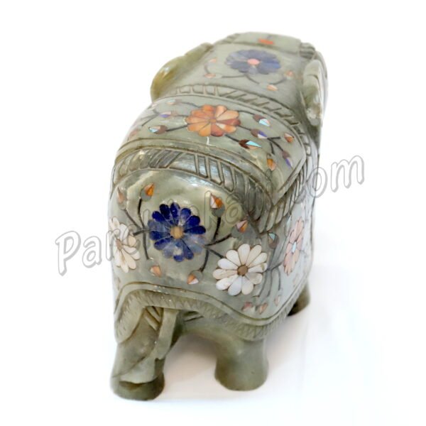 Stone Elephant Figure with Trunk down