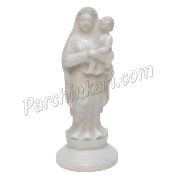 mother mary with baby jesus statue