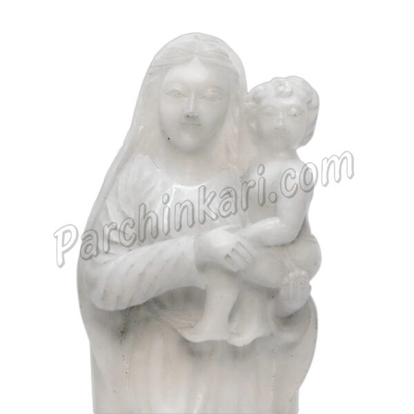 mother mary with baby jesus statue