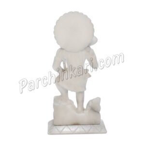 Shanker Bhagwan Statue in White Marble Handcrafted